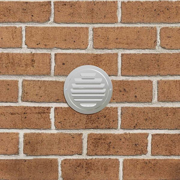 vidaXL Coperture per ventilazione d'aria 4 pcs Argento 80 mm