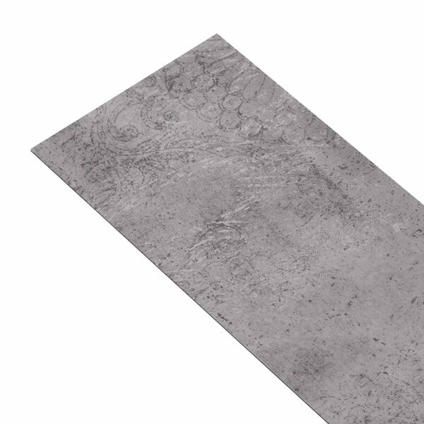 vidaXL Tavole per Pavimenti 18 pcs Marrone Cemento 5,26 m&sup2; PVC