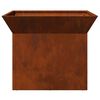 vidaXL Focolare Ruggine 50 x 50 x 40 cm acciaio corten