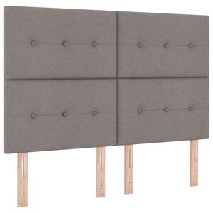 vidaXL Letto a Sorgente LED con materasso Talpa 140 x 200 cm Tessuto