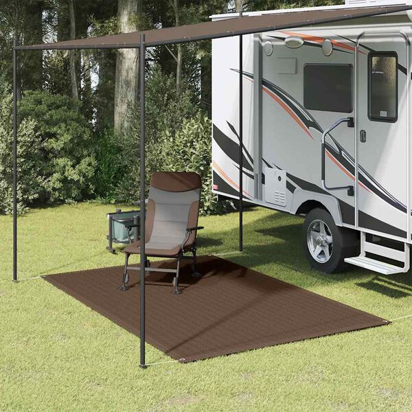 vidaXL Tappeto da Tenda 250x300 cm Marrone