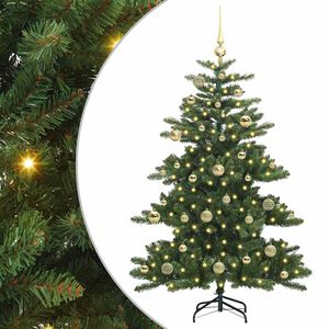 vidaXL Albero di Natale Artificiale con Rami Pieghevoli Verde 150 cm
