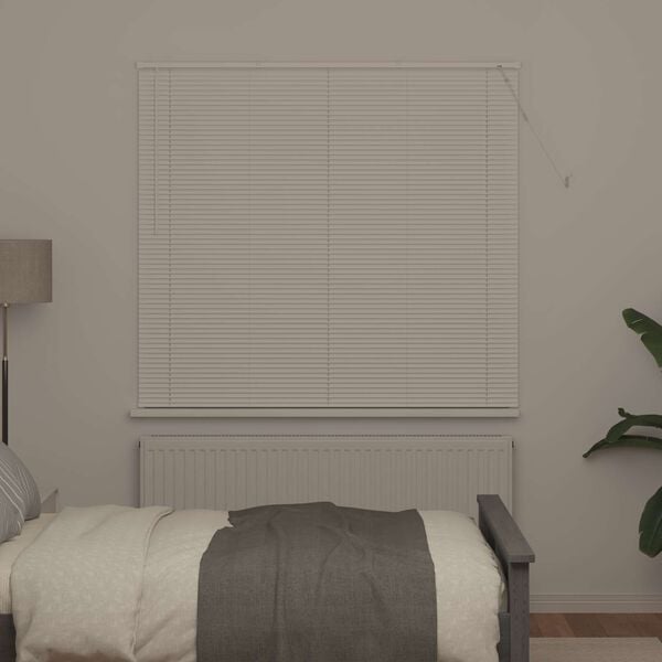 vidaXL Tenda Veneziana Regolabile Bianco 150 x 130 cm PVC