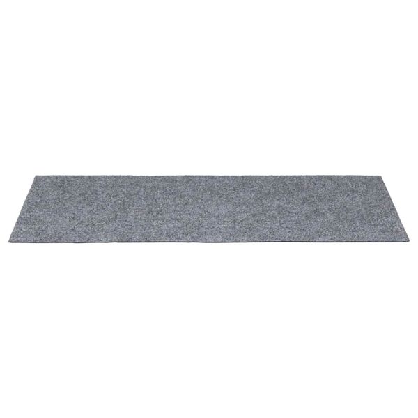 vidaXL Tappetini per scale autoadesivi 30 pz 60x25 cm Grigio chiaro Rettangolari