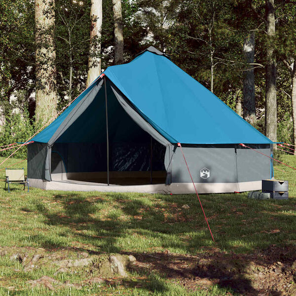 vidaXL Tenda Familiare Tipi per 12 Persone Blu Impermeabile