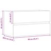 vidaXL Mobile Lavabo Rovere Artigianale 90x38,5x45 cm in Truciolato