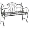 vidaXL Panchina da giardino 2-Numero di posti 114 x 56,5 x 90 cm