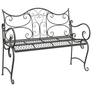 vidaXL Panchina da giardino 2-Numero di posti 114 x 56,5 x 90 cm