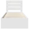 vidaXL Struttura del letto Bianco 100 x 200 cm Pino massello
