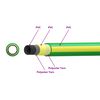 vidaXL Tubo da Giardino 5-Ply Verde e Giallo 1 / 2'' 10 m PVC