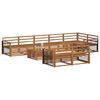 vidaXL Set di divani da esterno 9 pcs Naturale