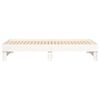 vidaXL Dormeuse Estraibile Bianca 2x(75x190) cm Legno Massello di Pino
