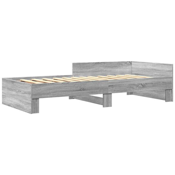 vidaXL Giroletto Grigio Sonoma 90x200 cm in Legno Multistrato