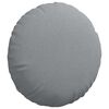 vidaXL Cuscini per Seduta 2 pcs Grigio chiaro Ø50 x 19 cm Tessuto