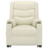 vidaXL Poltrona Alzapersona Massaggiante Crema in Similpelle