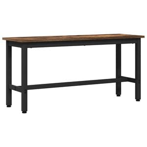 vidaXL Panchina da pranzo Rovere fum&eacute; 100 x 32,5 x 48,5 cm