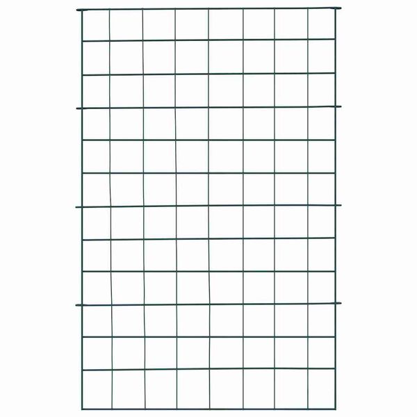 vidaXL Set di Recinzione per Stagno 8 pcs Verde 50 x 80 cm Acciaio