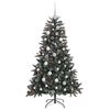 vidaXL Albero di Natale artificiale con 150 LED Verde 68 x 68 x 120 cm