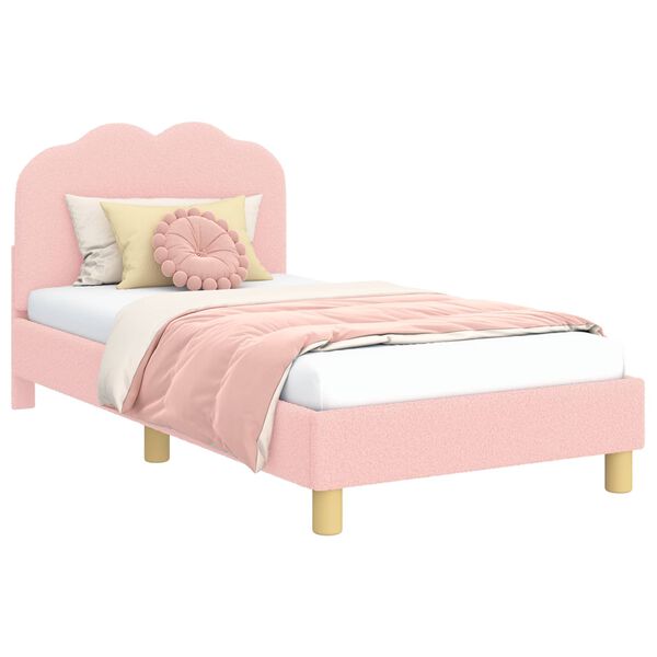 vidaXL Struttura letto bambini con testata Rosa 80 x 160 cm