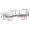vidaXL Set Divani da Giardino 8 pz con Cuscini Antracite in Polyrattan