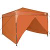 vidaXL Tenda Gazebo 290 x 290 x 251 cm Arancione Tessuto