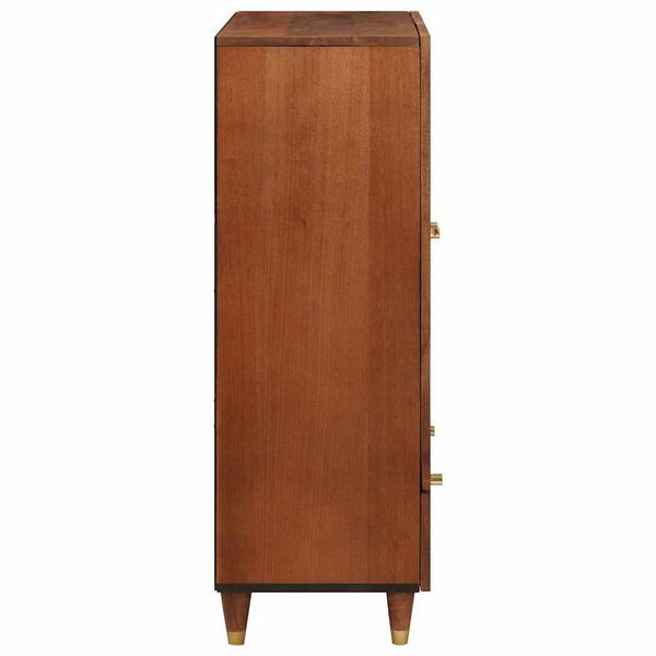 vidaXL Armadi e Supporti per Storage di Media con cassetto Marrone