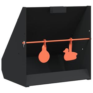 vidaXL Trappola per pallini Nero 31 x 23 x 31,5 cm Acciaio