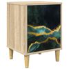 vidaXL Armadio da Notte WIJHE Rovere Sonoma 36 x 33 x 50 cm