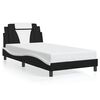 vidaXL Giroletto Viana senza Materasso Nero e Bianco 100x200 cm
