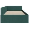 vidaXL Cornice del letto ad angolo Verde Scuro 90 cm x 190 cm Velluto