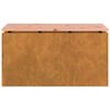 vidaXL Panchina da giardino Ruggine 80 x 40 x 43 cm acciaio corten