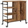 vidaXL Carrello da Cucina Legno vecchio 87,5 x 39 x 84,5 cm