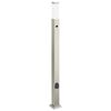 vidaXL Lampada a paletto con sensore e presa 110 cm Acciaio Inox IP44