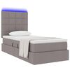 vidaXL Letto con contenitore e LED Talpa 100 x 200 cm Poliestere