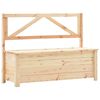 vidaXL Cassapanca 120 cm Legno Massello di Pino