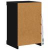 vidaXL Credenza con Luci LED Nera 41x37x67 cm