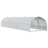 vidaXL Pollaio Argento 600 x 150 x 100 cm Acciaio zincato
