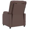 vidaXL Poltrona Massaggiante Marrone in Similpelle