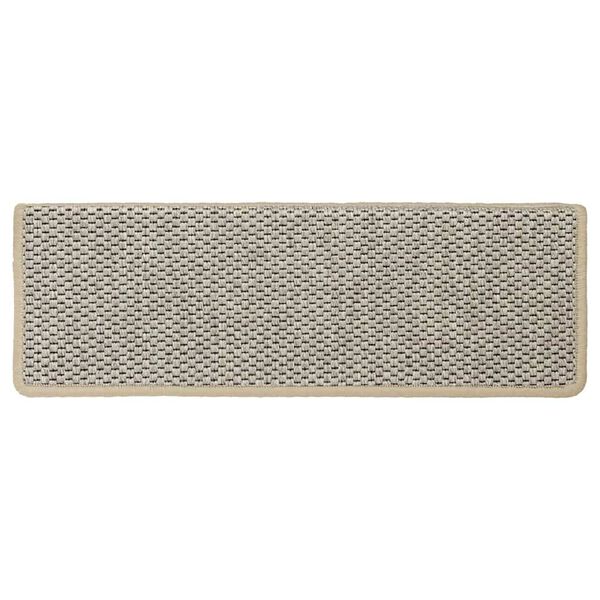 vidaXL Tappeti Autoadesivi Scale Aspetto Sisal 15 pz 65x21x4 cm Verdi