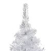 vidaXL Albero di Natale Preilluminato con Palline Argento 180 cm PET