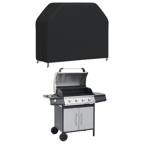 vidaXL Copertura per Barbecue 140x58x106 cm Nera 420D Oxford