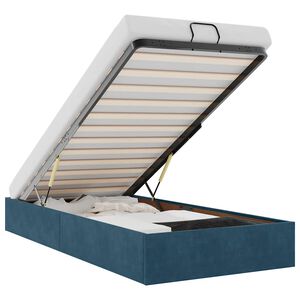 vidaXL Struttura Letto Pouf Senza Materasso 80x200 cm Velluto