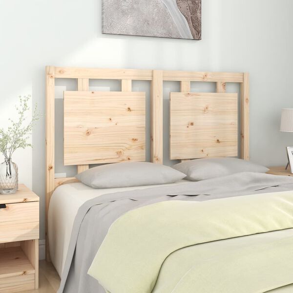 vidaXL Testiera per Letto 125,5x4x100 cm in Legno Massello di Pino
