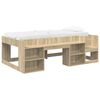 vidaXL Telaio del letto con storage Rovere Sonoma 75 x 190 cm
