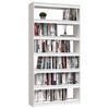 vidaXL Libreria/Divisorio Bianco 100x30x200 cm Legno Massello di Pino