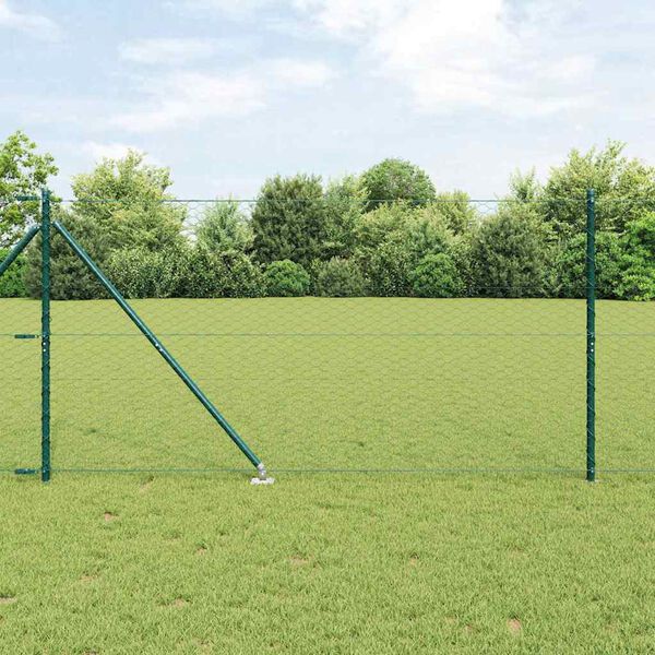 vidaXL Palo della recinzione Verde 100 x 1,2 m (rete da 36 mm)
