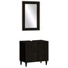 vidaXL Set Mobili da Bagno 2pz in Legno Massello di Mango