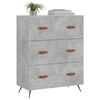vidaXL Credenza Grigio Cemento 69,5x34x90 cm in Legno Multistrato
