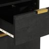 vidaXL Set Mobili da Bagno 3 pz Nero in Legno Multistrato