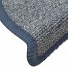 vidaXL Tappetini per scale 30 pz 56x17x3 cm grigio chiaro e blu semicircolari